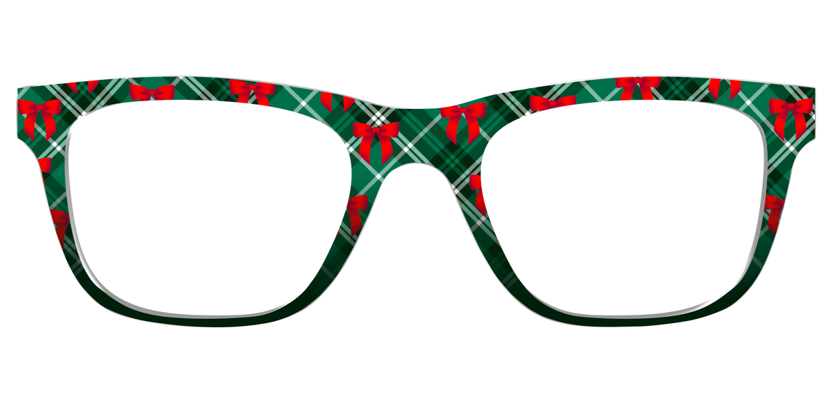 The Ribbon-Clad Plaid - Front Top Image - Pair Eyewear