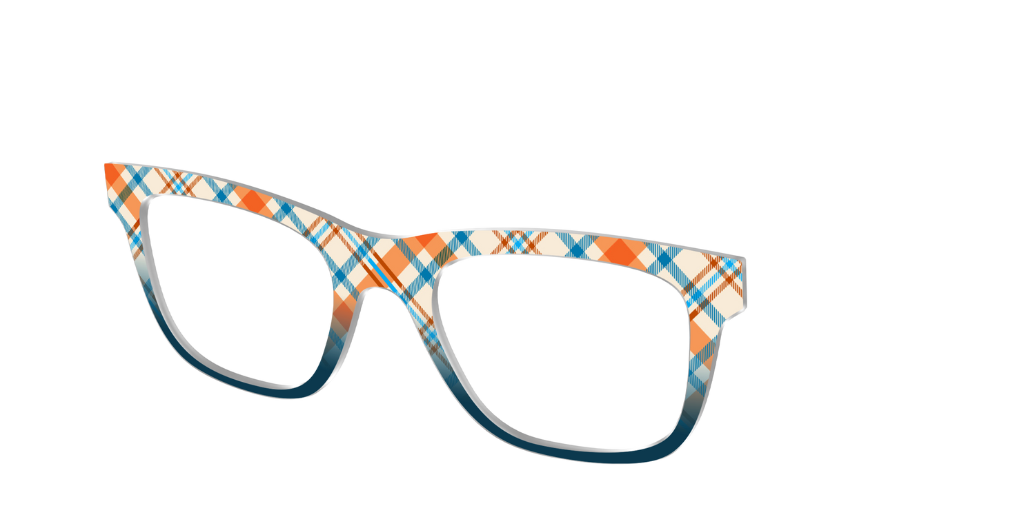 The Sailing Plaid - Angle Top Image - Pair Eyewear