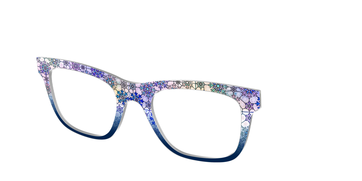 The Snowfall Stained Glass - Angle Top Image - Pair Eyewear