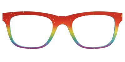 The Spectrum Gradient with Gold Flakes - Front Top Thumbnail - Pair Eyewear
