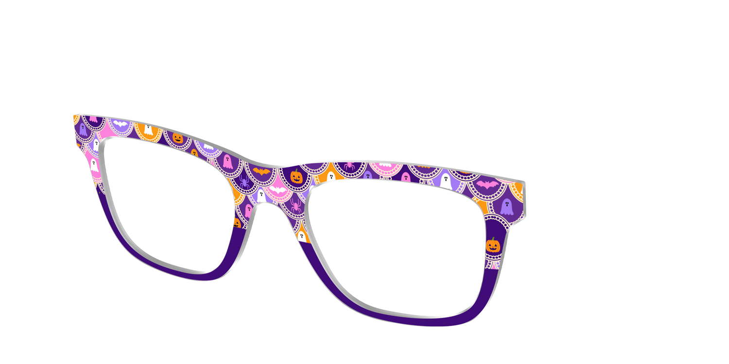 The Spooky Scallop Split - Angle Top Image - Pair Eyewear