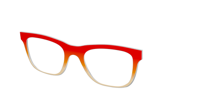 The Tangerine to Apricot Gradient - Angle Top Thumbnail - Pair Eyewear