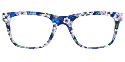 The Tropical Blue Blossoms - Front Top Thumbnail - Pair Eyewear