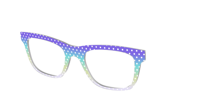 The Violet to Thistle Gradient Polka Dot - Angle Top Thumbnail - Pair Eyewear