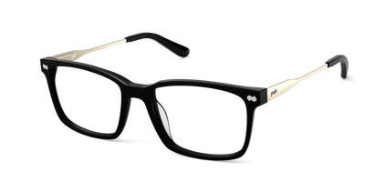 Mixed Material Black Gold Metal