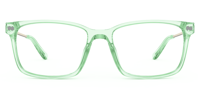 Mixed Material Green Clear Gold Metal