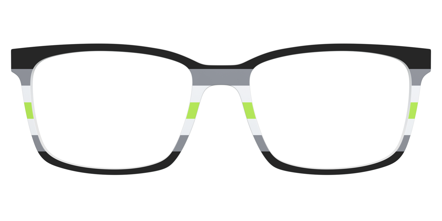 The Agender Flag - Lifestyle Kirby Top Image - Pair Eyewear
