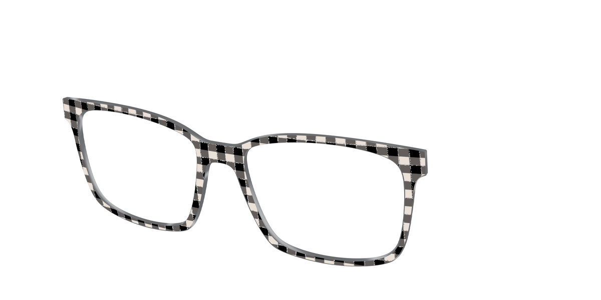 The Black Buffalo Check with Glitter - Angle Top Image - Pair Eyewear