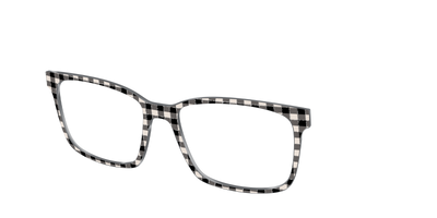 The Black Buffalo Check with Glitter - Angle Top Thumbnail - Pair Eyewear
