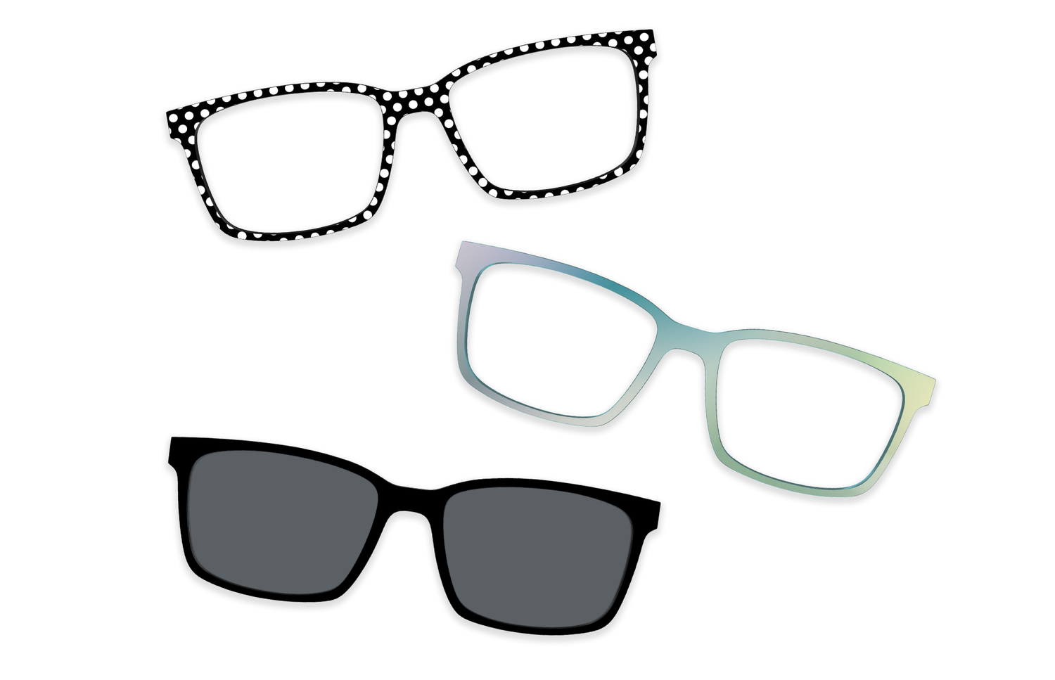 Black with Gold Set - Product Image 1 - Pair Eyewear