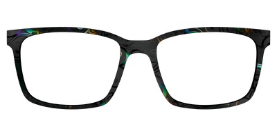 The Black Holographic Scrolls - Front Top Thumbnail - Pair Eyewear