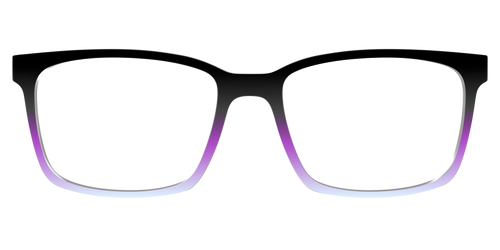 The Black to Pale Periwinkle Gradient - Kirby Top - Pair Eyewear