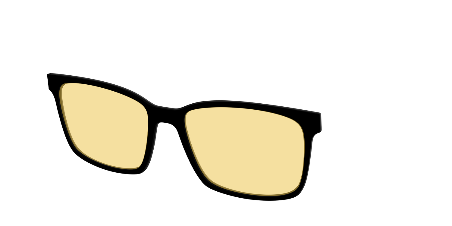 The Black with Driving Lens - Angle Top Image - Pair Eyewear