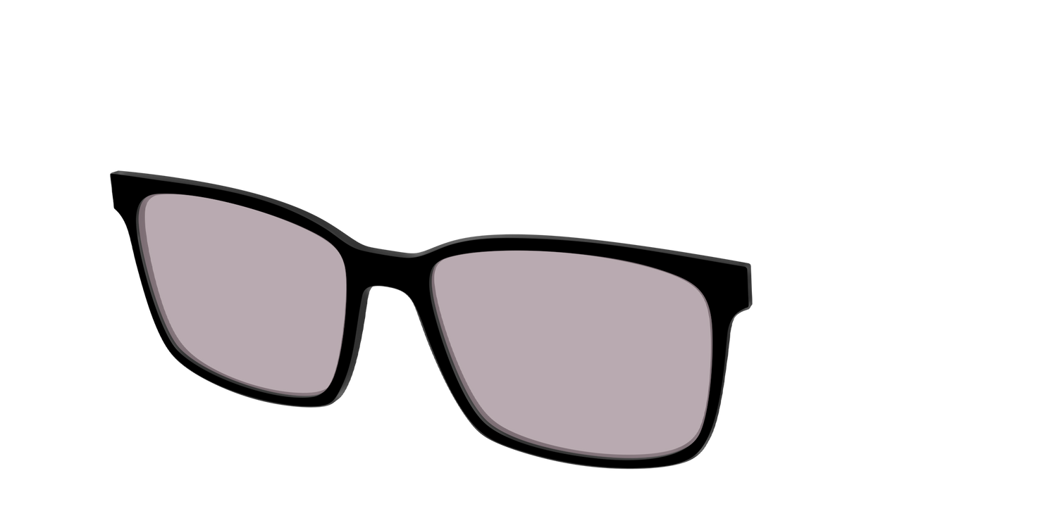 The Black with Gray Gaming Lens
