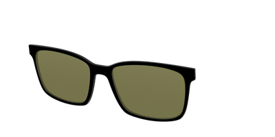 The Black with Green Racquet Sport Lens - Angle Top Thumbnail - Pair Eyewear