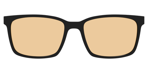 The Black With Umber Brown Lens - Kirby Top - Pair Eyewear