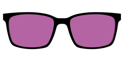 The Black with Violet Golf Lens - Front Top Thumbnail - Pair Eyewear