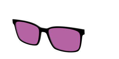 The Black with Violet Golf Lens - Angle Top Thumbnail - Pair Eyewear