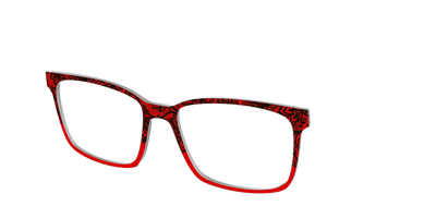 The Blood Red Lace Split - Angle Top Thumbnail - Pair Eyewear