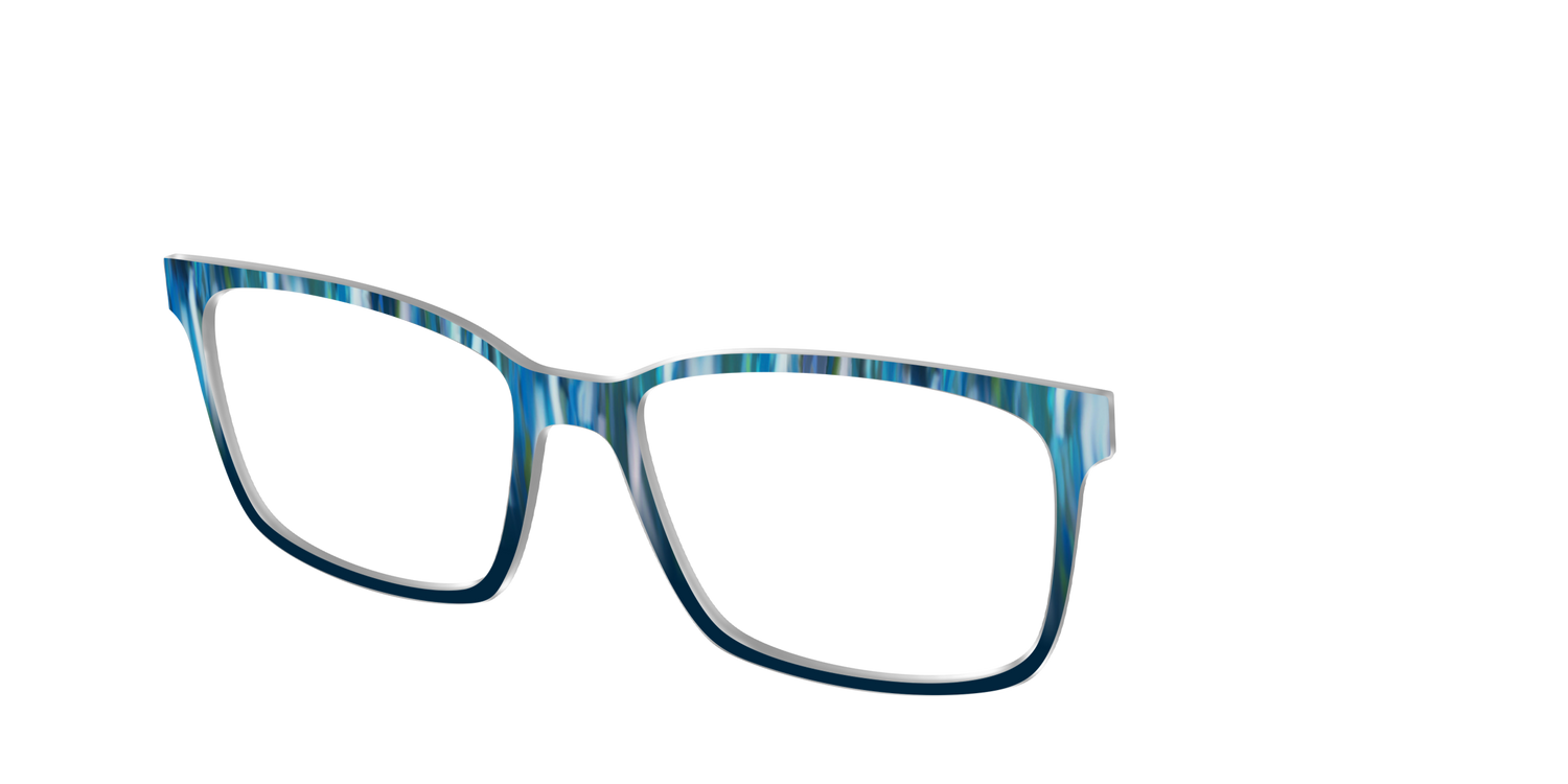 The Blueberry Brushstrokes - Angle Top Image - Pair Eyewear