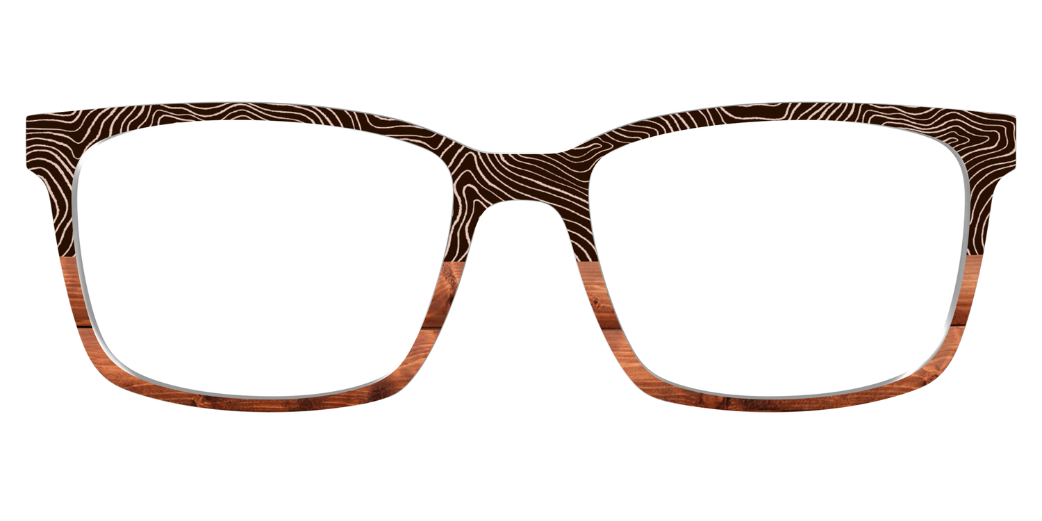 The Cabin Woodgrain Split - Lifestyle Kirby Top Image - Pair Eyewear
