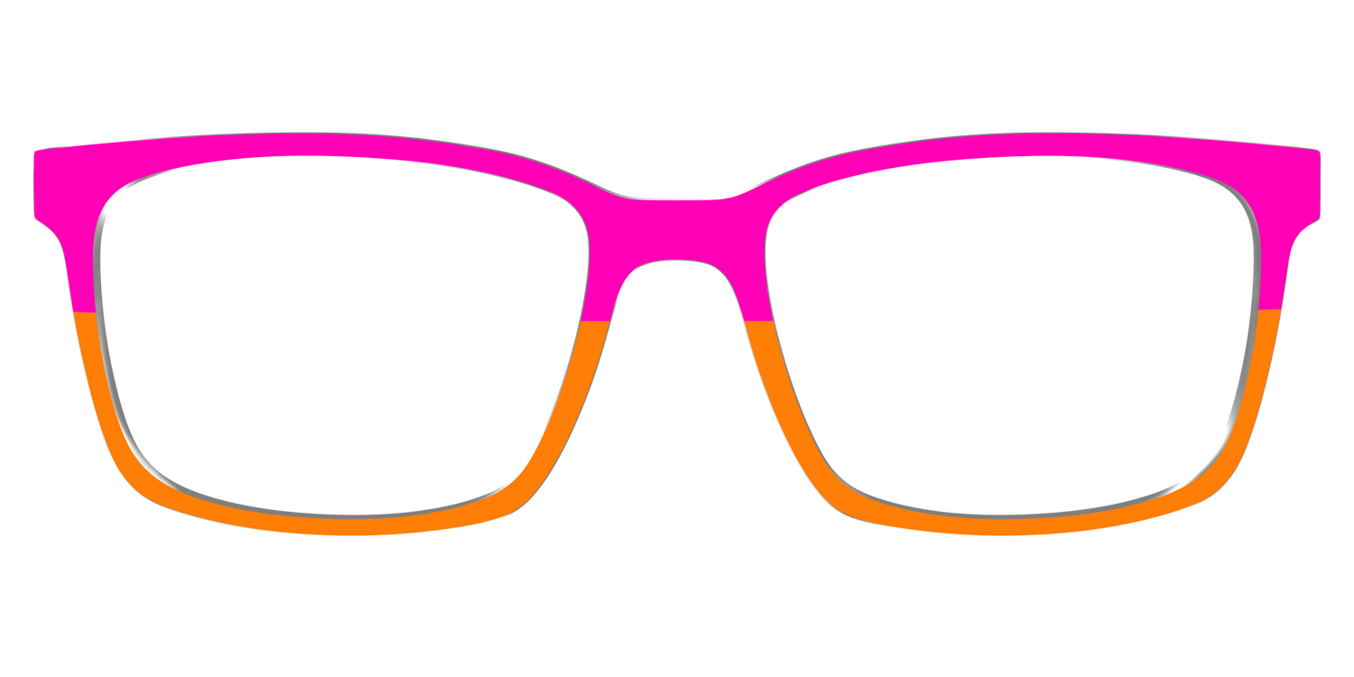The Cerise and Tangerine Split - Lifestyle Kirby Top Image - Pair Eyewear