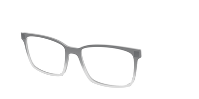 The Charcoal to Light Gray Gradient Crystal - Angle Top Thumbnail - Pair Eyewear