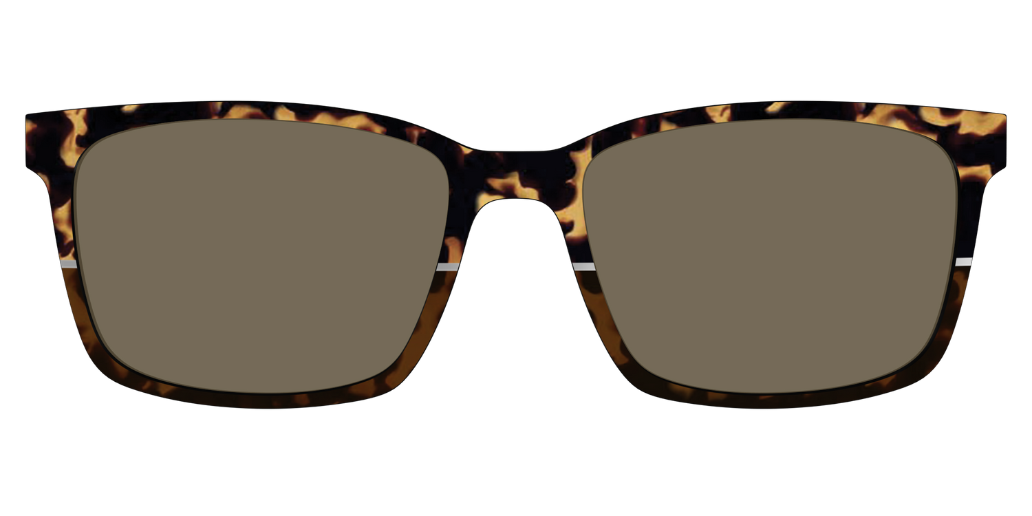 The Polarized Chic Tortoise Split Sun Top - Lifestyle Kirby Top Image - Pair Eyewear
