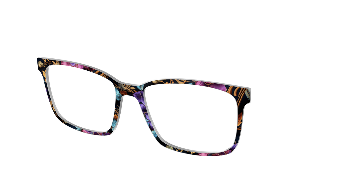 The Crushed Velvet Floral - Angle Top Image - Pair Eyewear
