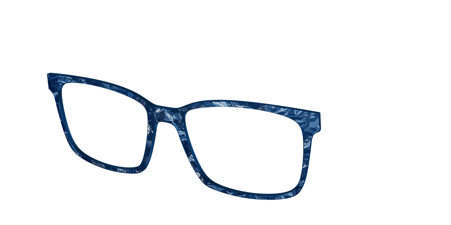 The Deep Slate Pearl Marble - Angle Top Image - Pair Eyewear