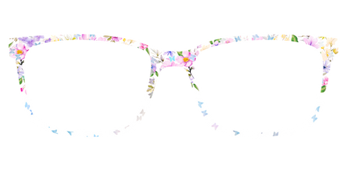 The Delicate Flower Crown with Butterfly Glitter - Kirby Top - Pair Eyewear