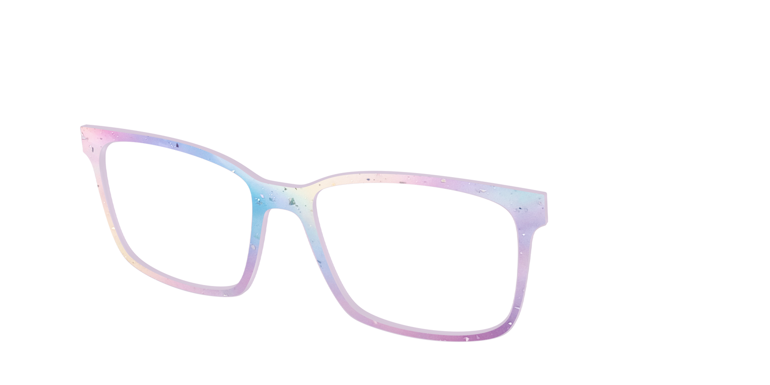 The Dreamy Pastel with Holographic Glitter - Angle Top Image - Pair Eyewear