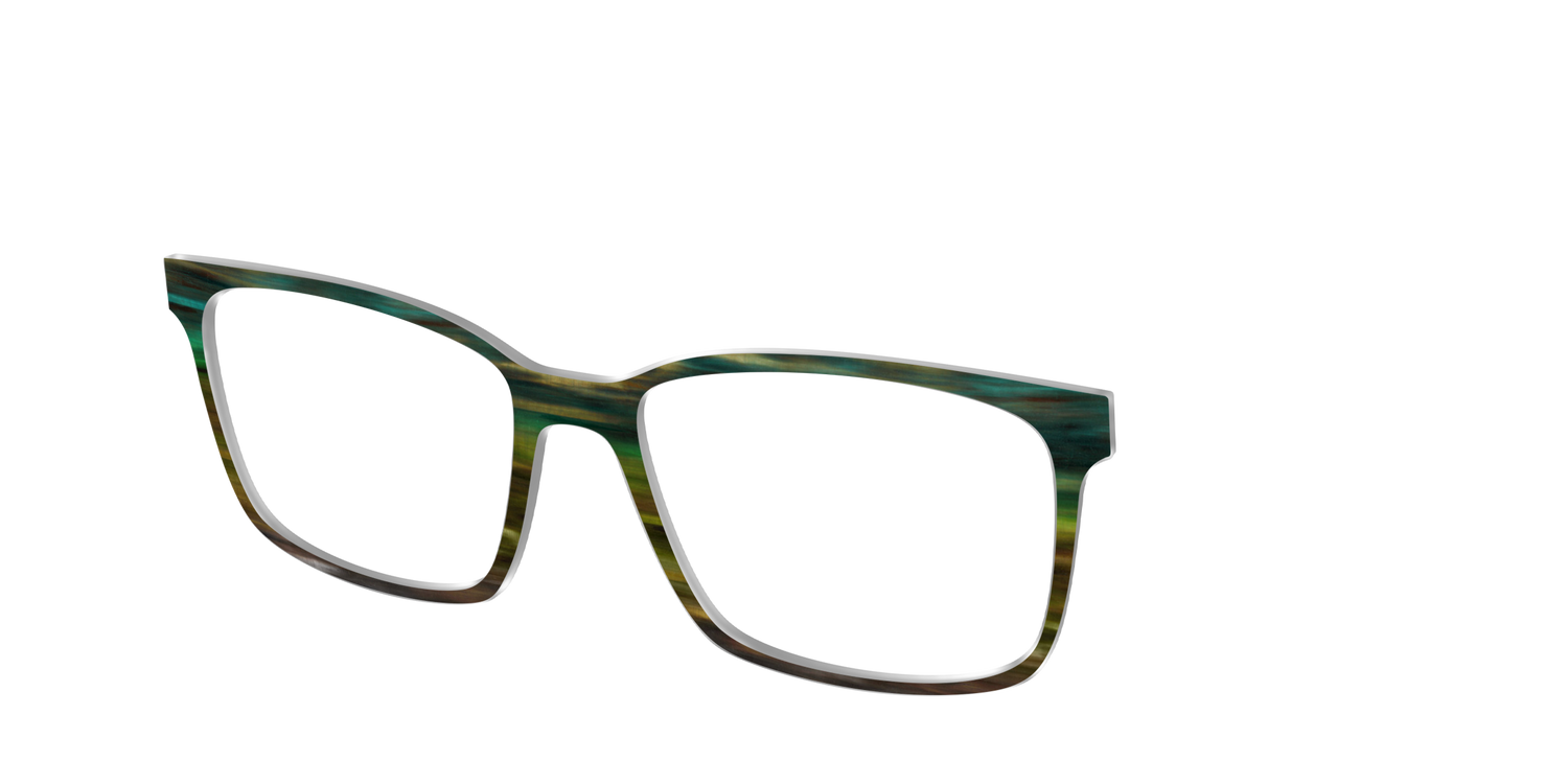 The Emerald Gradient Horn - Angle Top Image - Pair Eyewear