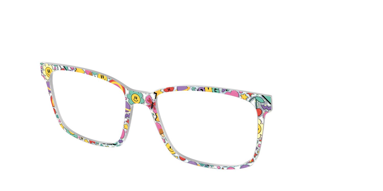 The Funky Foil Stickers - Angle Top Image - Pair Eyewear