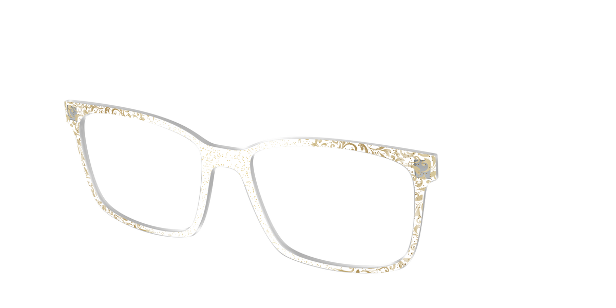 The Golden Flair Glitter Crystal with Gold Foil - Angle Top Image - Pair Eyewear