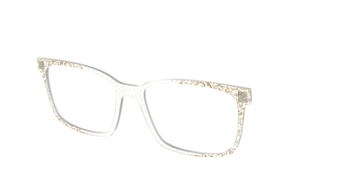 The Golden Flair Glitter Crystal with Gold Foil - Angle Top Thumbnail - Pair Eyewear