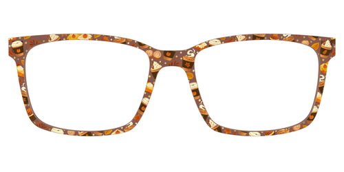 The Harvest Cafe Crystal with Gold Foil - Kirby Top - Pair Eyewear