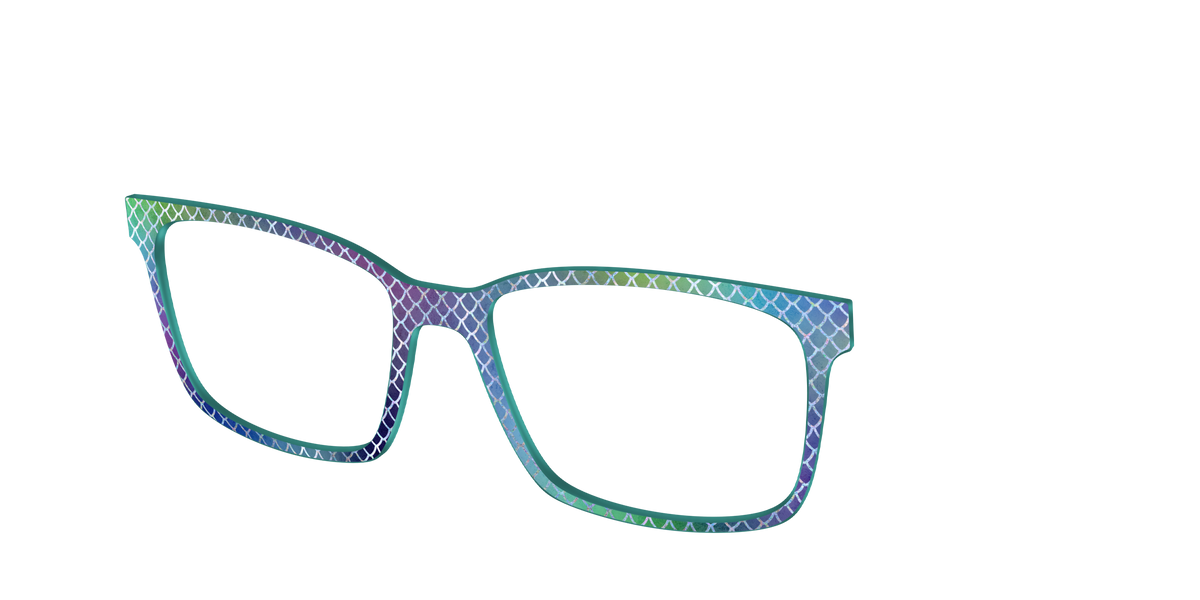 The Holographic Dragon Scales - Angle Top Image - Pair Eyewear