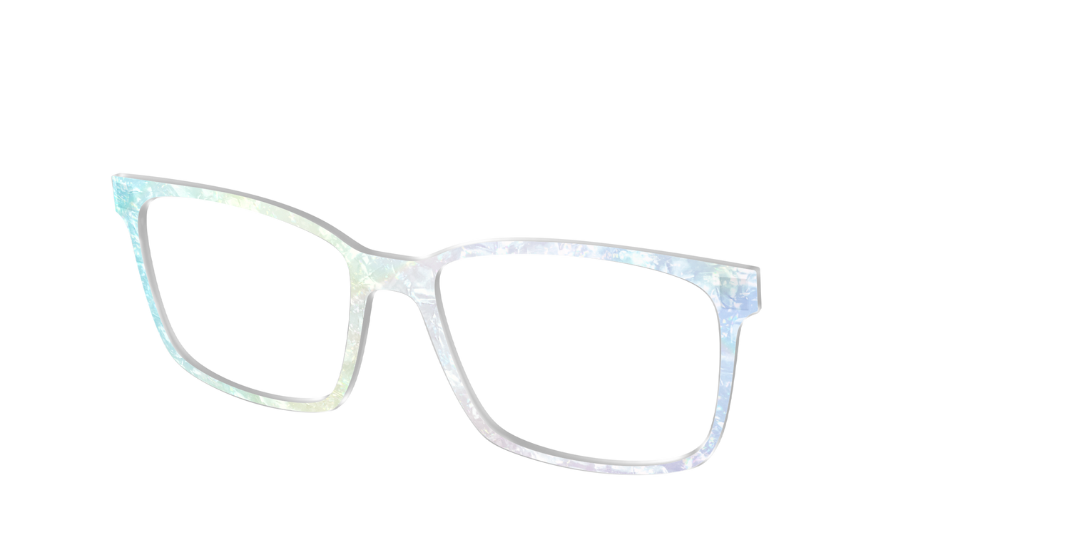 The Iridescent Pearl Marble Crystal - Angle Top Image - Pair Eyewear
