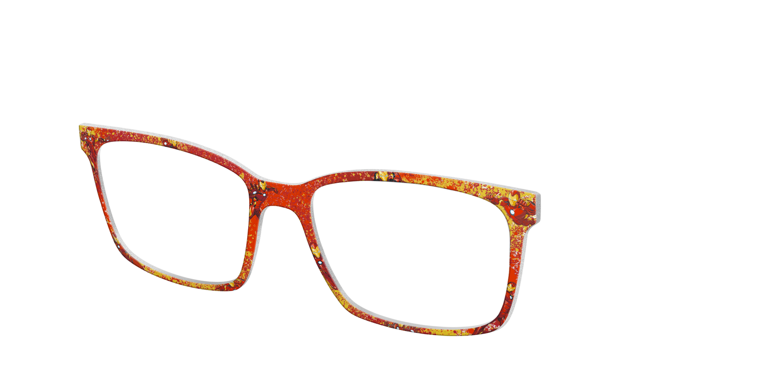 The Iron Man Splatter - Angle Top Image - Pair Eyewear