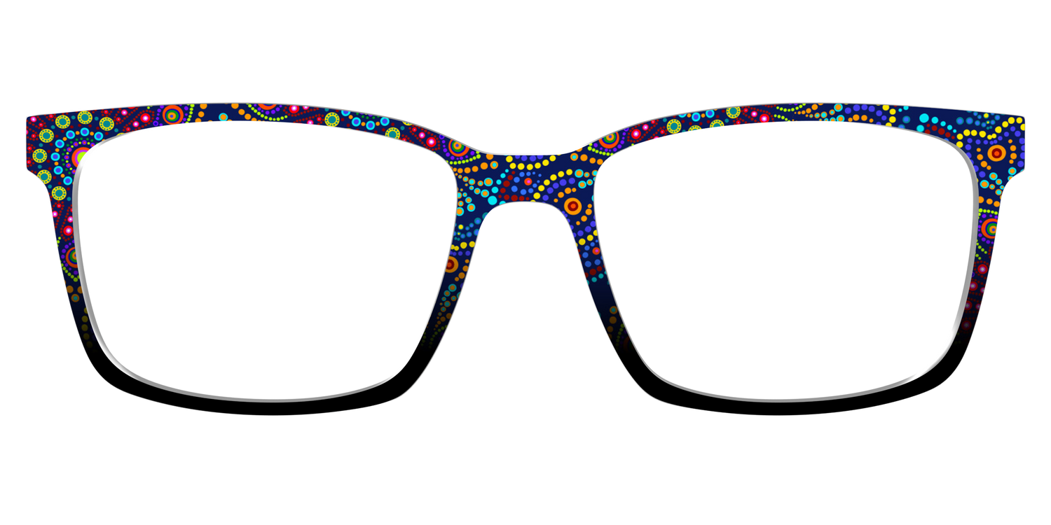 The Kaleidoscope Dots - Front Top Image - Pair Eyewear