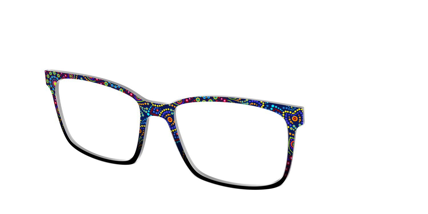 The Kaleidoscope Dots - Angle Top Image - Pair Eyewear