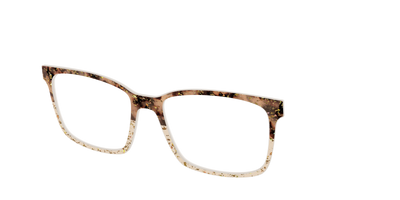 The Khaki Tortoise Crystal Split with Gold Flakes - Angle Top Thumbnail - Pair Eyewear