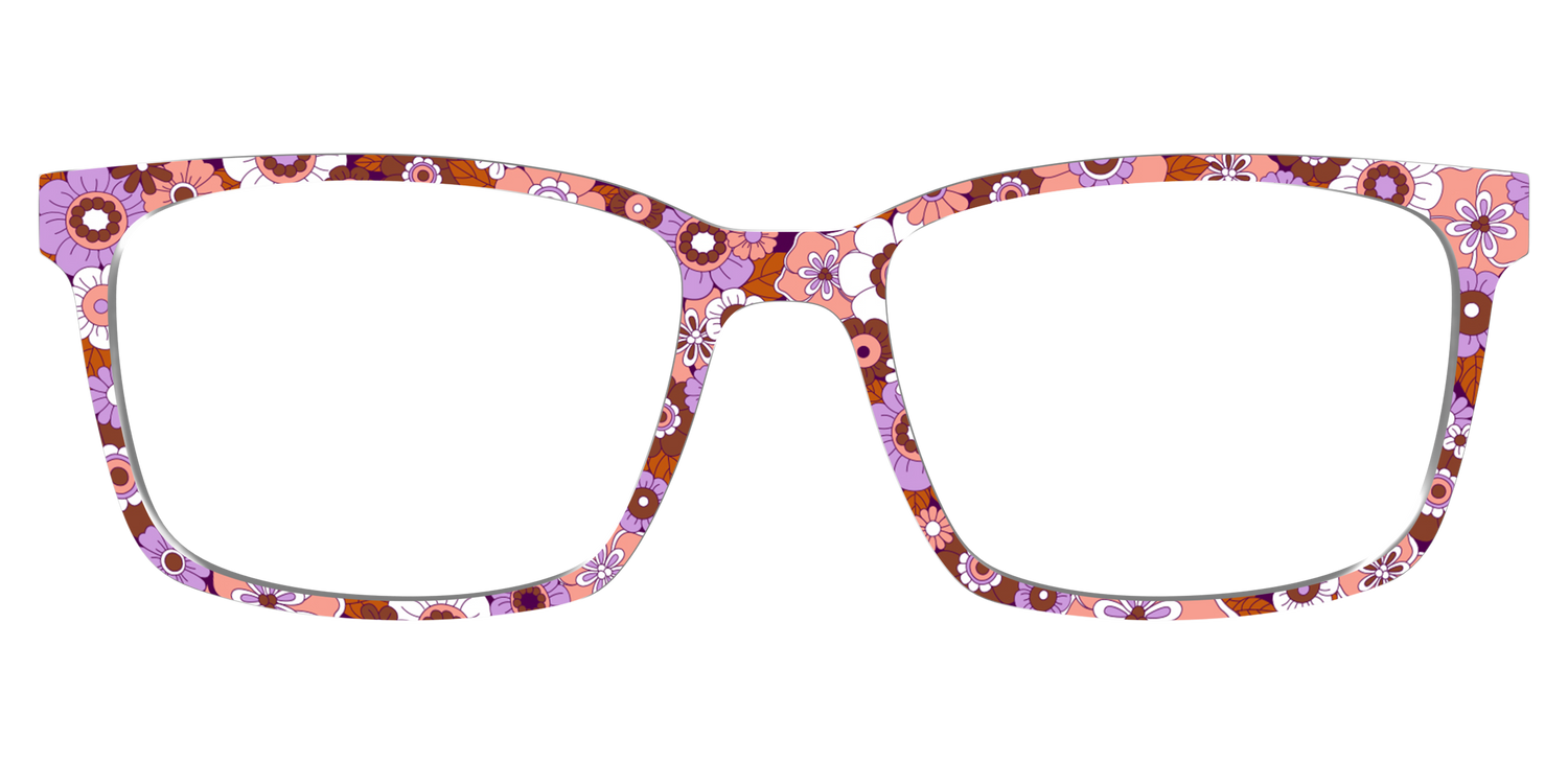The Lilac Retro Floral - Lifestyle Kirby Top Image - Pair Eyewear