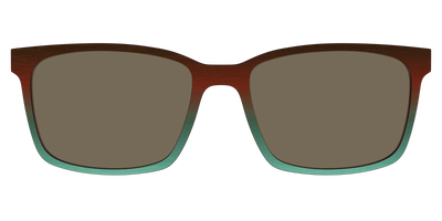 The Polarized Mahogany to Juniper Woodgrain Sun Top - Front Top Thumbnail - Pair Eyewear
