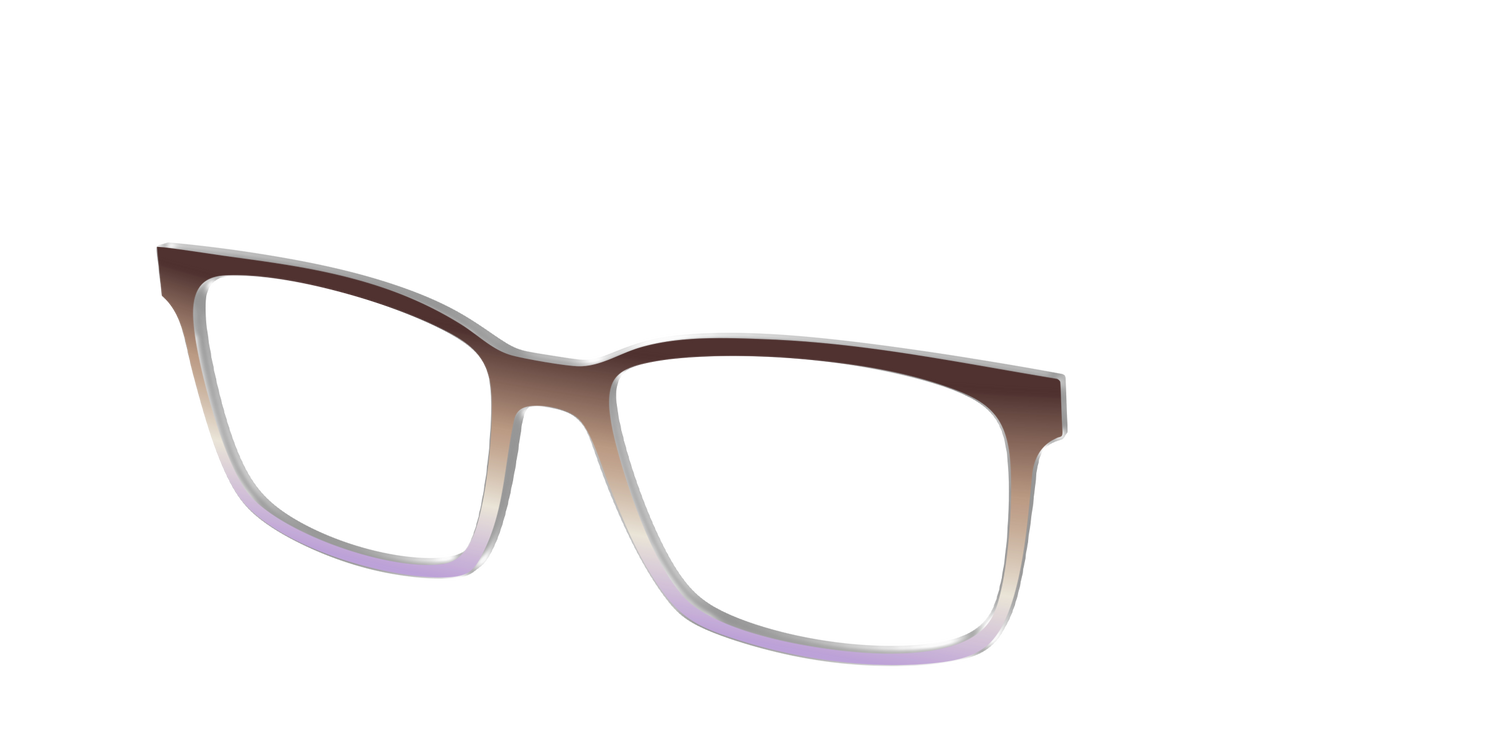 The Mocha to Light Lavender Gradient - Angle Top Image - Pair Eyewear