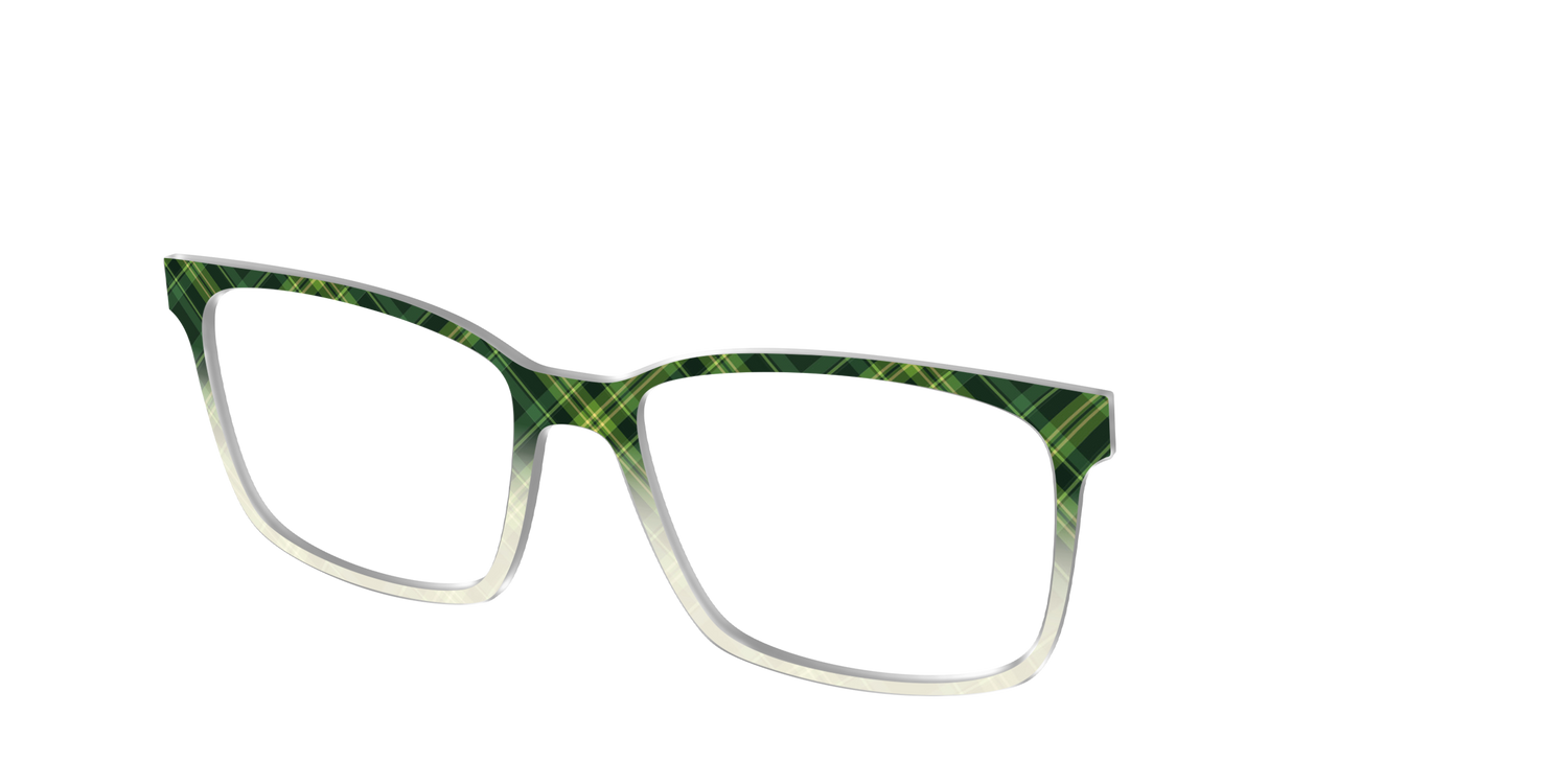 The Mossy Plaid - Angle Top Image - Pair Eyewear