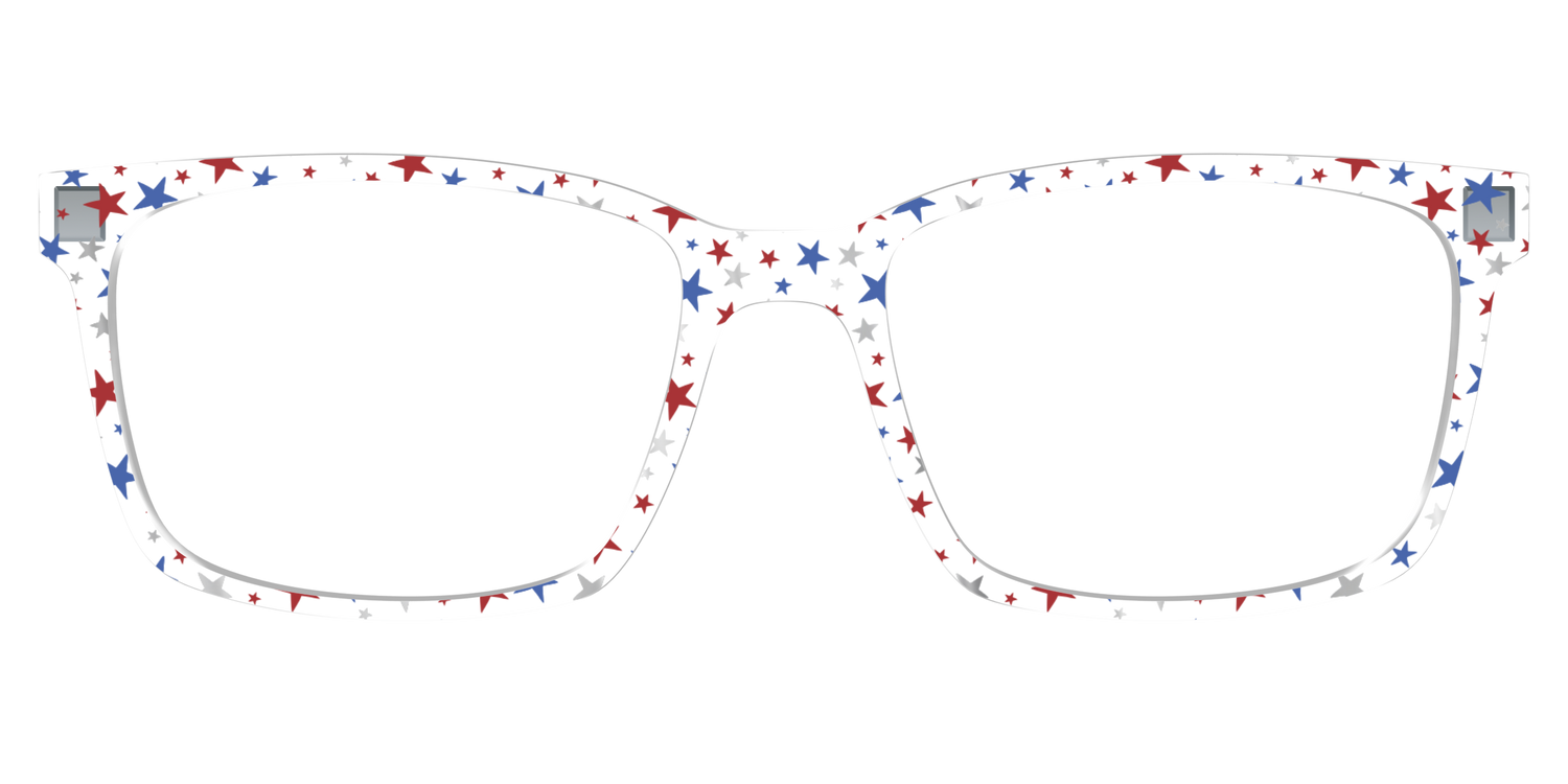The Multi Stars Crystal with Silver Foil - Lifestyle Kirby Top Image - Pair Eyewear