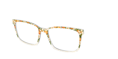 The Orange Blossom Glitter Crystal - Angle Top Thumbnail - Pair Eyewear