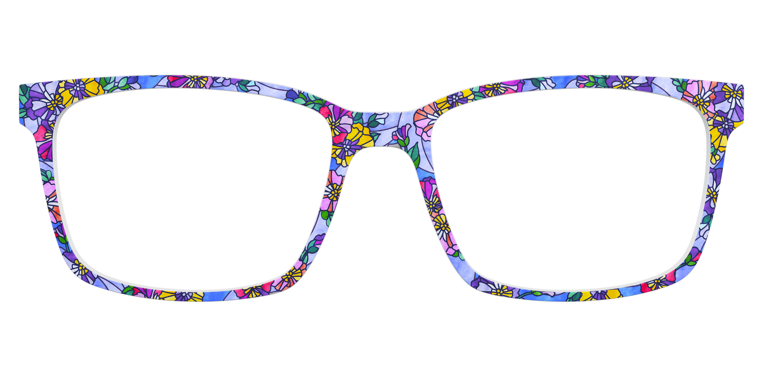 The Pansy Stained Glass - Lifestyle Kirby Top Image - Pair Eyewear